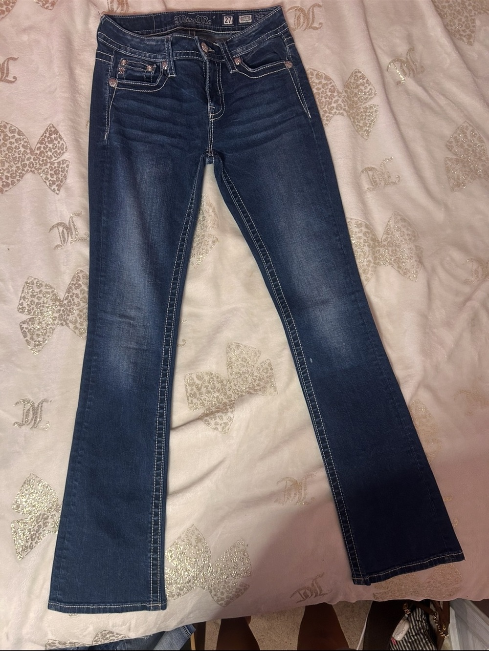 Miss Me Dark Blue Flare Jeans